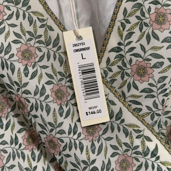 Max Studio dress ruffled tiered faux wrap lined sleeveless large - Picture 3 of 5